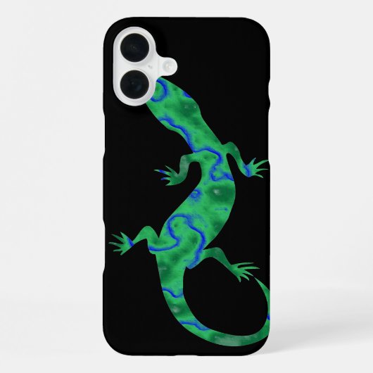 Grüner Gecko iPhone Hülle (Rückseite)