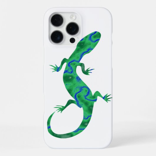 Grüner Gecko iPhone Hülle (Rückseite)