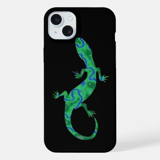 Grüner Gecko iPhone Hülle (Rückseite)