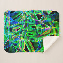 Grüner, gekrümmter Streifen, hervorgehoben durch P