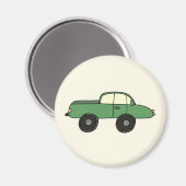 Grüner Geländewagen Magnet (Vorderseite/Rückseite)