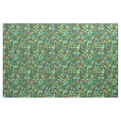 Grüner gelber mit Ziegeln gedeckter quadratischer Stoff (Yard (91,4 cm))