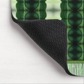 Grüner Gemusterter Ruckstil Mousepad (Ecke)