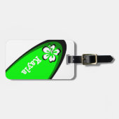 Grüner Gepäck-Taschen-Umbau Gepäckanhänger (Vorderseite horizontal)