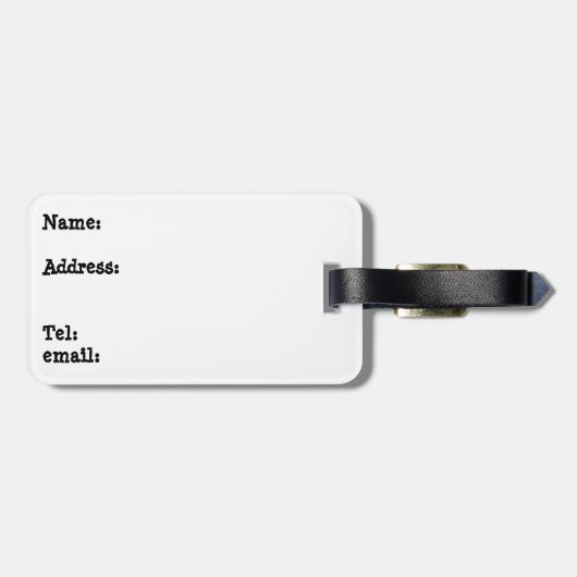 Grüner Gepäck-Taschen-Umbau Gepäckanhänger (Rückseite horizontal)