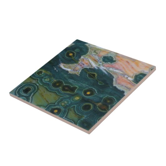 Grüner Gepunkteter Ozean-Jasper Fliese (Seite)