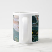 Grüner Gepunkteter Ozean-Jasper Jumbo-Tasse (Rückseite)