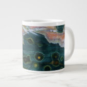 Grüner Gepunkteter Ozean-Jasper Jumbo-Tasse (Vorderseite Rechts)