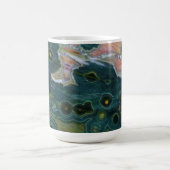 Grüner Gepunkteter Ozean-Jasper Kaffeetasse (Mittel)