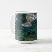 Grüner Gepunkteter Ozean-Jasper Kaffeetasse (Vorderseite Links)