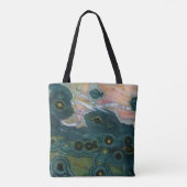 Grüner Gepunkteter Ozean-Jasper Tasche (Rückseite)