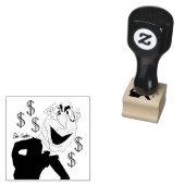 Grüner Geschäftsführermarionette Gummistempel (Stempel)