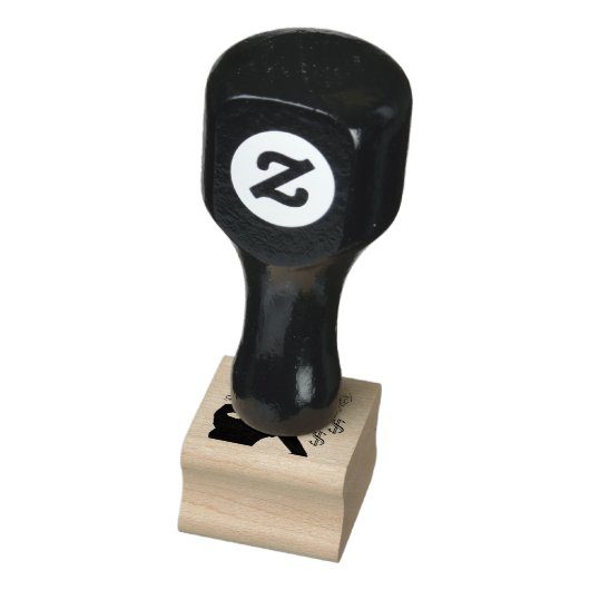 Grüner Geschäftsführermarionette Gummistempel (Stempel)