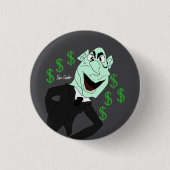 Grüner Geschäftsmanager-Puppe Button (Vorderseite)