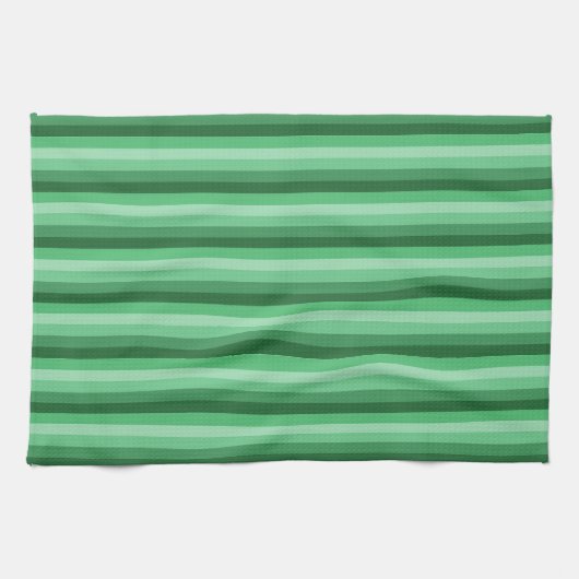 Grüner gestreifter Küchenhandtuch Geschirrtuch (Horizontal)