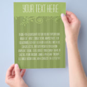 Grüner gestreifter, wirbeliger Flyer (Hand)