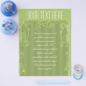 Grüner gestreifter, wirbeliger Flyer (Einzeln)