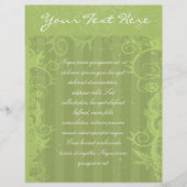 Grüner gestreifter, wirbeliger Flyer (Vorne)