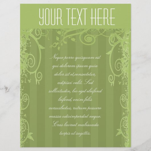 Grüner gestreifter, wirbeliger Flyer (Hinten)