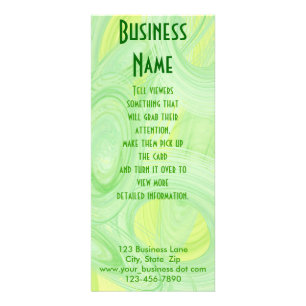 Grüner gewundener Kratzer Werbekarte