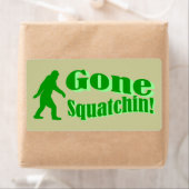 Grüner gezogener Squatchin-Slogan (Insitu)