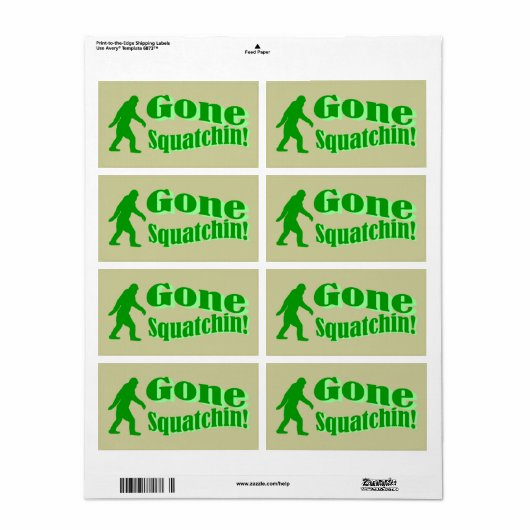 Grüner gezogener Squatchin-Slogan (Vorne)