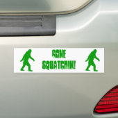 Grüner gezogener Squatchin-Slogan Autoaufkleber (Auf Auto)