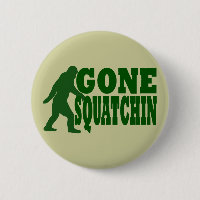 Grüner gezogener Squatchin-Slogan