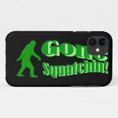 Grüner gezogener Squatchin-Slogan Case-Mate iPhone Hülle (Rückseite (Horizontal))