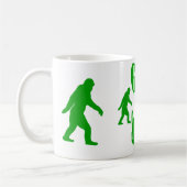 Grüner gezogener Squatchin-Slogan Kaffeetasse (Links)