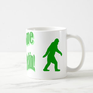 Grüner gezogener Squatchin-Slogan Kaffeetasse