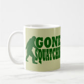 Grüner gezogener Squatchin-Slogan Kaffeetasse (Links)