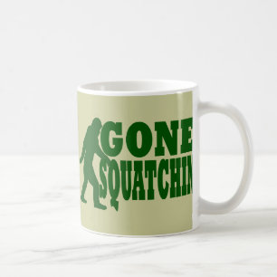 Grüner gezogener Squatchin-Slogan Kaffeetasse