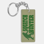 Grüner gezogener Squatchin-Slogan Schlüsselanhänger (Vorderseite links)