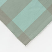 Grüner Gingham Fleecedecke (Ecke)
