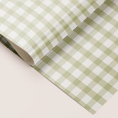 Grüner Gingham Geschenkpapier