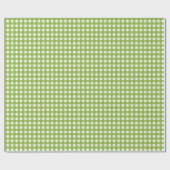 Grüner Gingham Geschenkpapier (Flach)