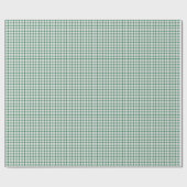 Grüner Gingham Geschenkpapier (Flach)