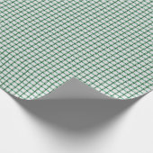 Grüner Gingham Geschenkpapier (Ecke)