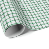 Grüner Gingham Geschenkpapier (Rolleneckpunkt)