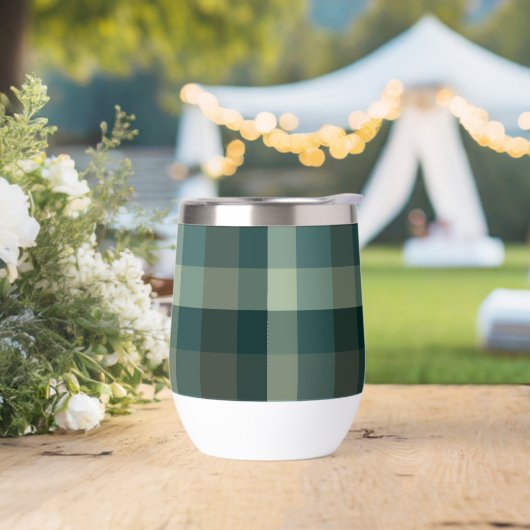 Grüner Gingham-Karo-Karo-Design (Hochzeit)