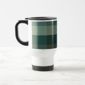 Grüner Gingham-Karo-Karo-Design Reisebecher (Links)