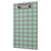 Grüner Gingham Klemmbrett (Links)