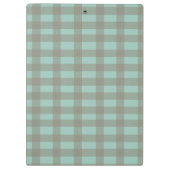 Grüner Gingham Klemmbrett (Rückseite)
