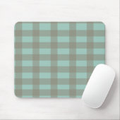 Grüner Gingham Mousepad (Mit Mouse)