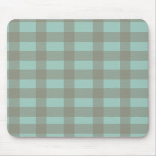 Grüner Gingham Mousepad