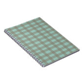 Grüner Gingham Notizblock (Rechte Seite)