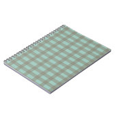 Grüner Gingham Notizblock (Linke Seite)