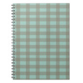 Grüner Gingham Notizblock (Vorderseite)