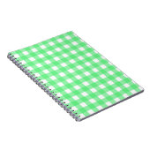 Grüner Gingham Notizblock (Rechte Seite)
